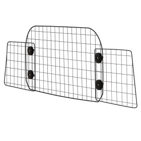 VEVOR Dog Car Barrier, 35.4"-60.6" Adjustable Car Divider for Trunk Cargo Area, Universal-Fit Back Seat Heavy-Duty Wire Mesh Dogs Separator Guard